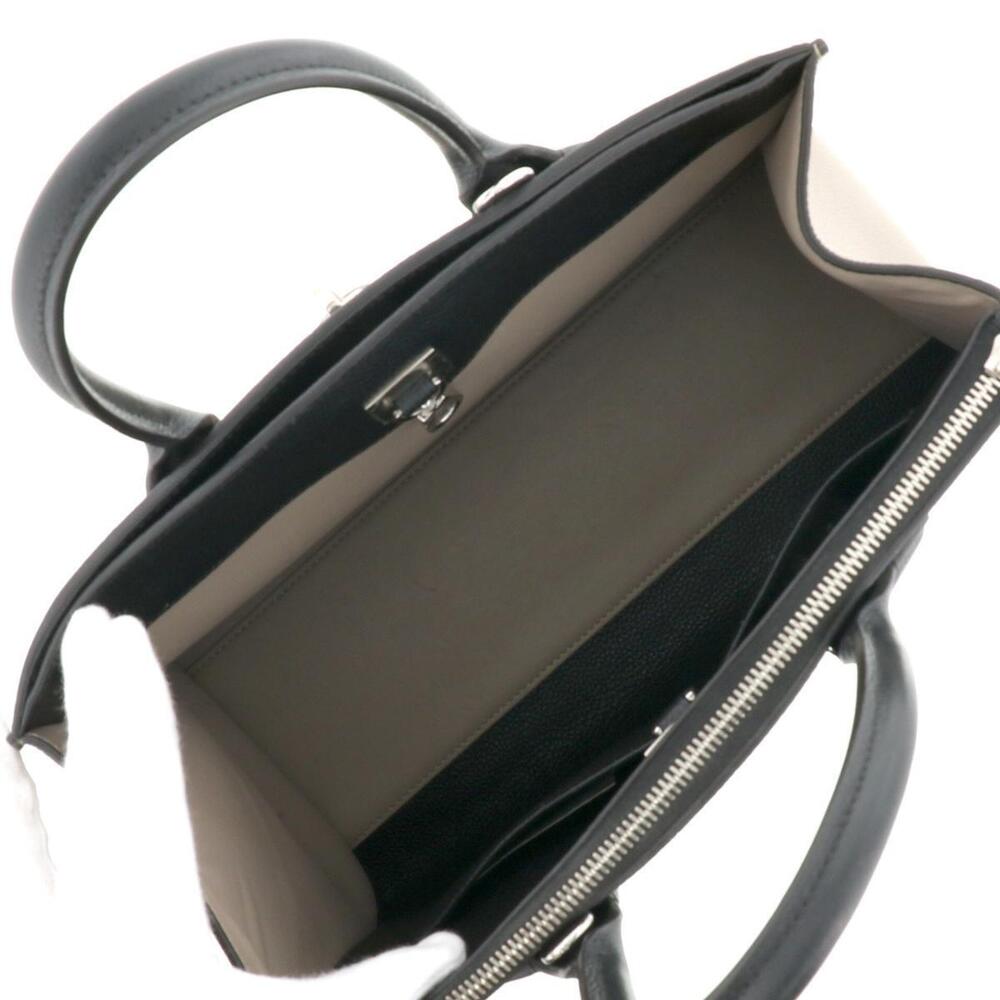LOUIS VUITTON City Steamer Bag Handbag Taurillon Noir Black Beige - Picture 6 of 6